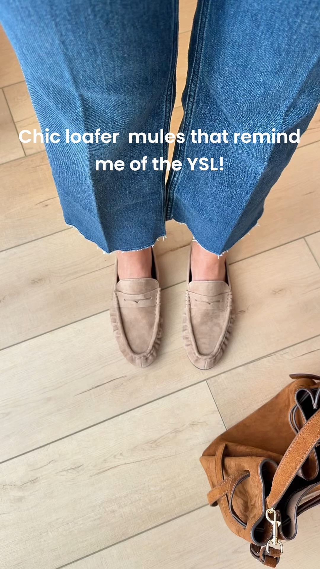 I love this chic loafer mules for end of summer and fall! Perfect for work + an elevated casual look! TTS for me and super comfy! Wearing XS petite in jeans and XS in top. Tory Burch Romy suede bucket bag.

#LTKootd #LTKmomlife #LTKgrwm