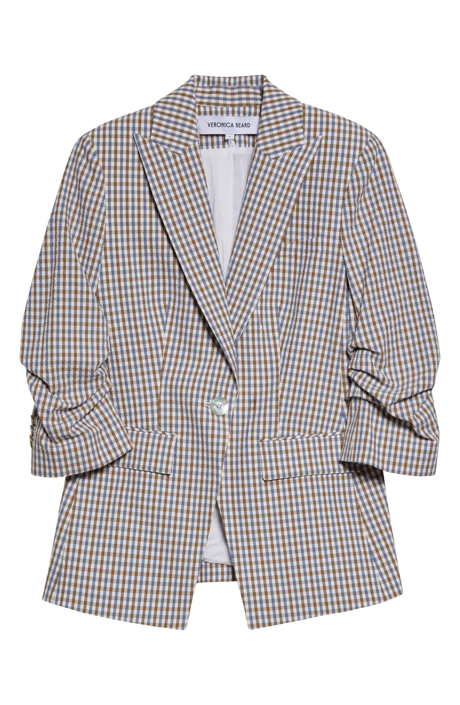 Clayton Check Stretch Cotton Dickey Jacket | Nordstrom