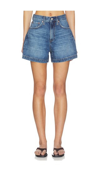 PISTOLA Saige High Rise Aline Short in Wishbone. Size 27 | Revolve Clothing (Global)