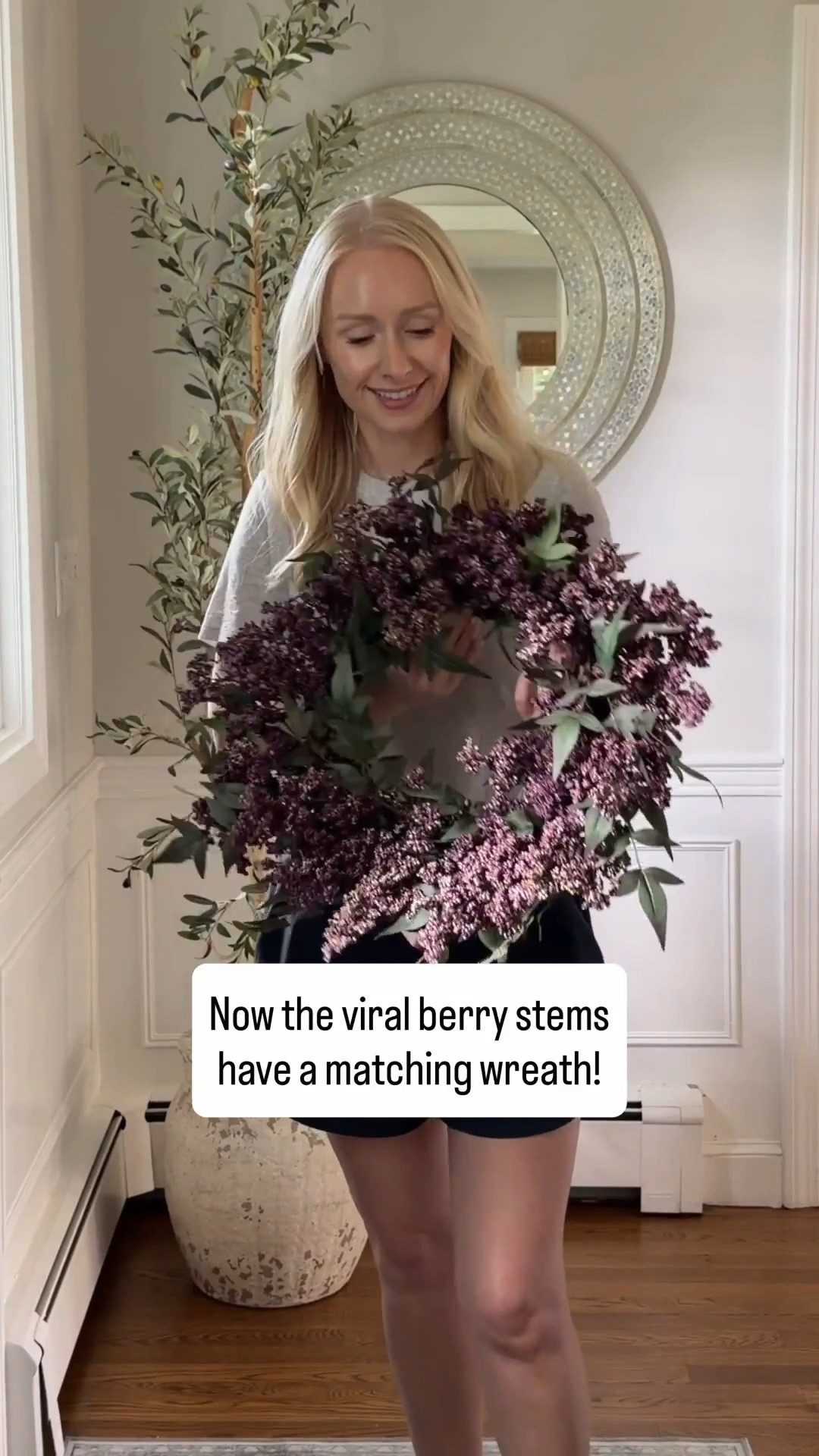 On sale! Get the matching wreath to the viral berry stems here!
