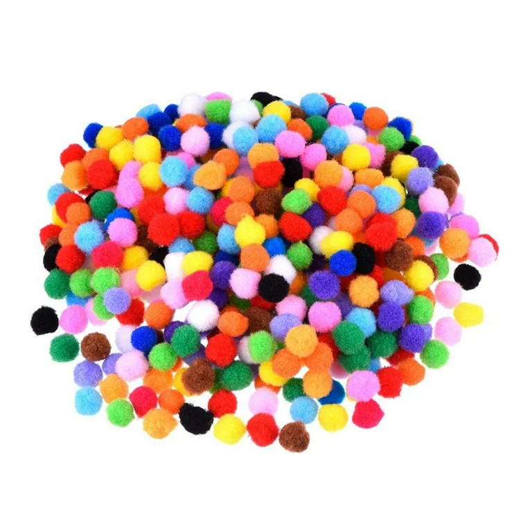 Raindrops 1200Pcs Mini Pompoms Colored Pom Crafts For Kids Projects Garland Fringe School Camp Pr... | Walmart (US)