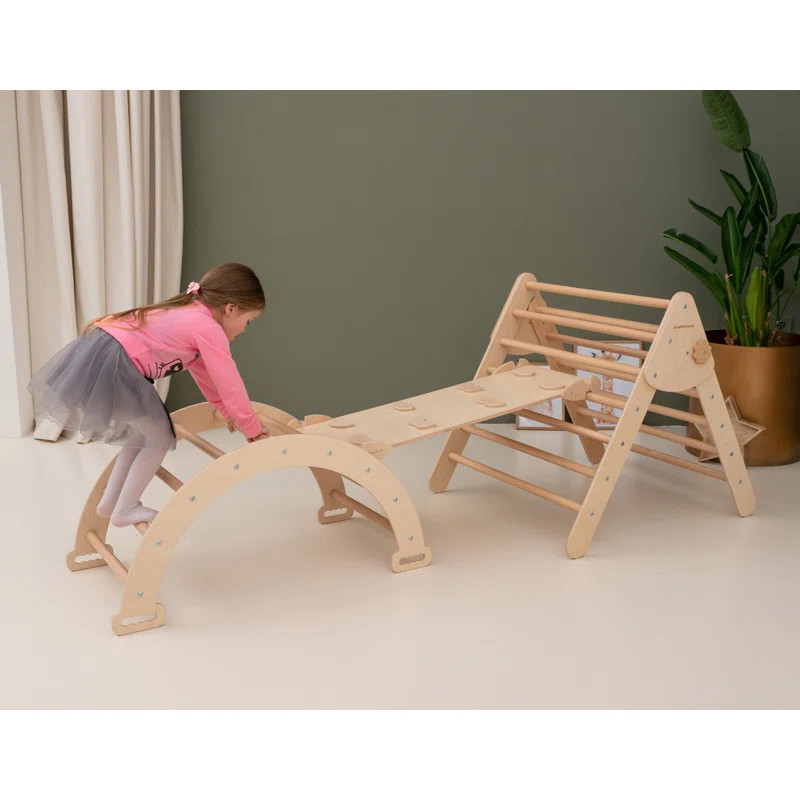 WoodandHearts 111'' W Indoor Wood Climber | Wayfair North America