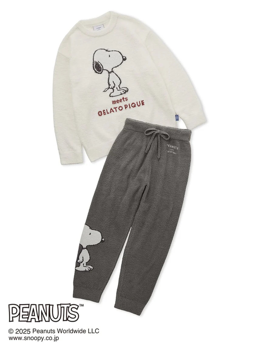 [PEANUTS] Baby Moco Jacquard Pullover & Pants Set | Gelato Pique
