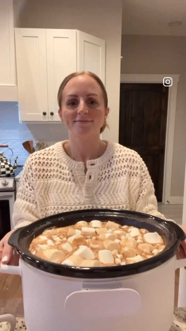 🍂 CROCKPOT PUMPKIN SPICE Hot Chocolate, the perfect fall treat for you, your friends & fam!! It’s the cozy you didn’t know you needed! 🍂

Ingredients:
 24 oz. milk chocolate chips ¼ cup unsweetened cocoa powder ¼ cup sugar 2 Tbsp. vanilla extract 1 Tbsp. pumpkin pie spice 1 gallon whole milk

How to:

1. Add everything to the slow cooker, stir. (I used a whisk to break up some of the cocoa powder)
2. Cover and cook on HIGH for 2.5 hours. Stirring occasionally. 
3. Serve topped with whipped cream or marshmallows. (I added the marshmallows towards the end!) 🤎 Enjoy!! Share with your friends & save the recipe for later! 🫶🏼

🤎 This is an easy recipe that barely takes any effort. — For all my girlies that say they can’t cook, any of these slow cooker/ crockpot recipes that I share are for you especially! Easy & fun! Linking everything here (my sweater has sold out so many times) leggings, crock pot & mugs in my bio!! 

#fall #hotchocolate #crockpot #crockpotcooking #crockpotrecipes #yum

#LTKhome #LTKSeasonal #LTKFind