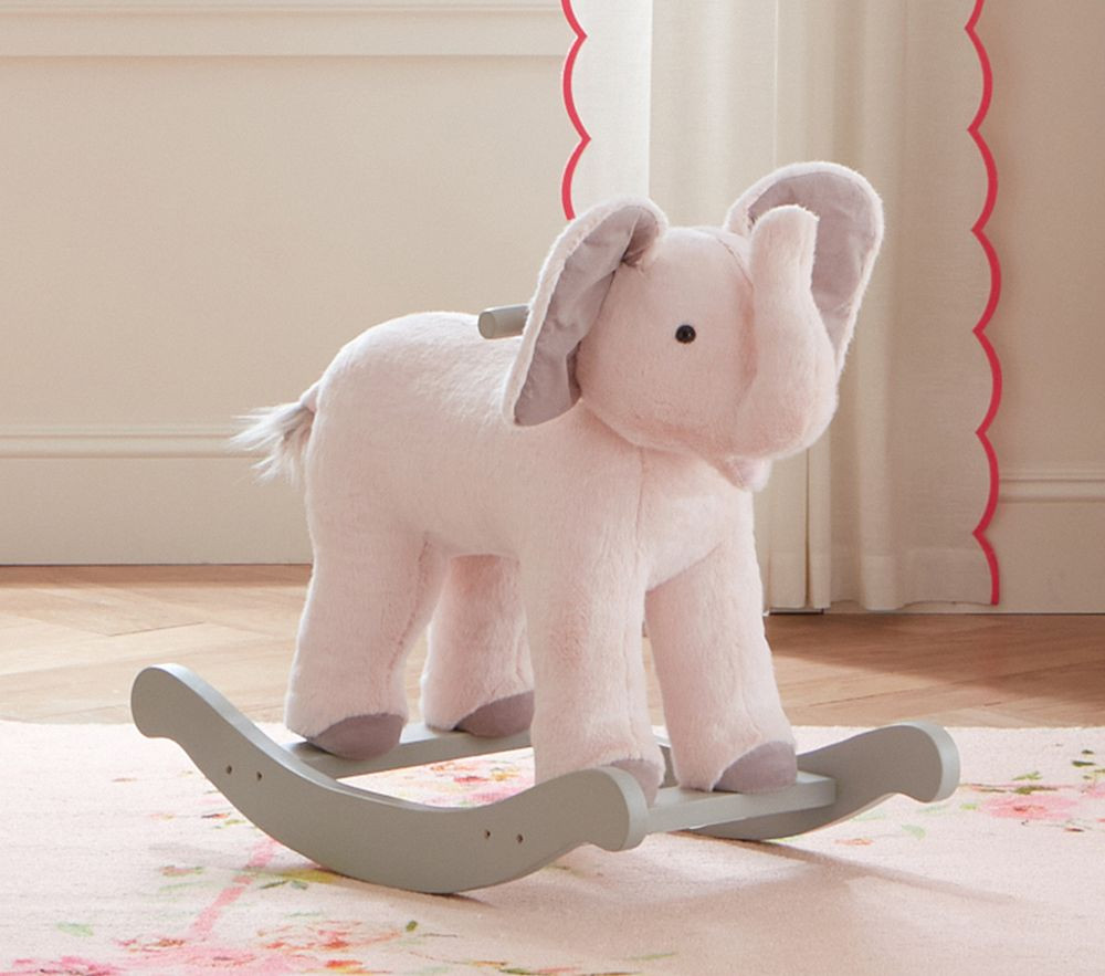 Monique Lhuillier Elephant Plush Nursery Rocker | Pottery Barn Kids