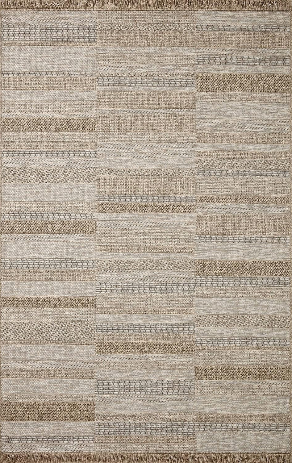 Loloi Dawn Collection Indoor/Outdoor DAW-03 Brown 5'-1" x 7'-7" Area Rug | Amazon (US)
