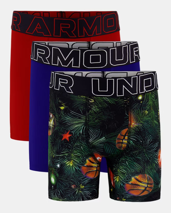 UA Performance Tech™ Printed Boys' 4" Boxerjock® | Under Armour | Under Armour (US)