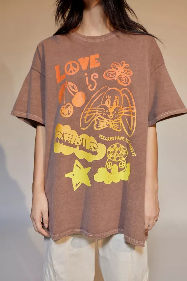 Love Is Real T-Shirt Dress | Urban Outfitters (US and RoW)