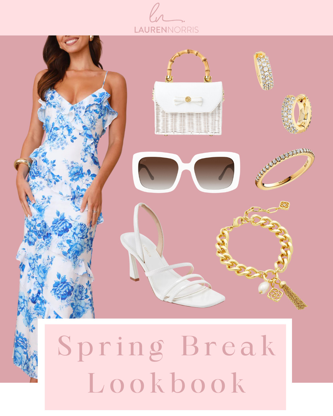 This gorgeous blue floral dress is perfect for the spring ahead!  

 #LTKdayinmylife #LTKgrwm #LTKootd