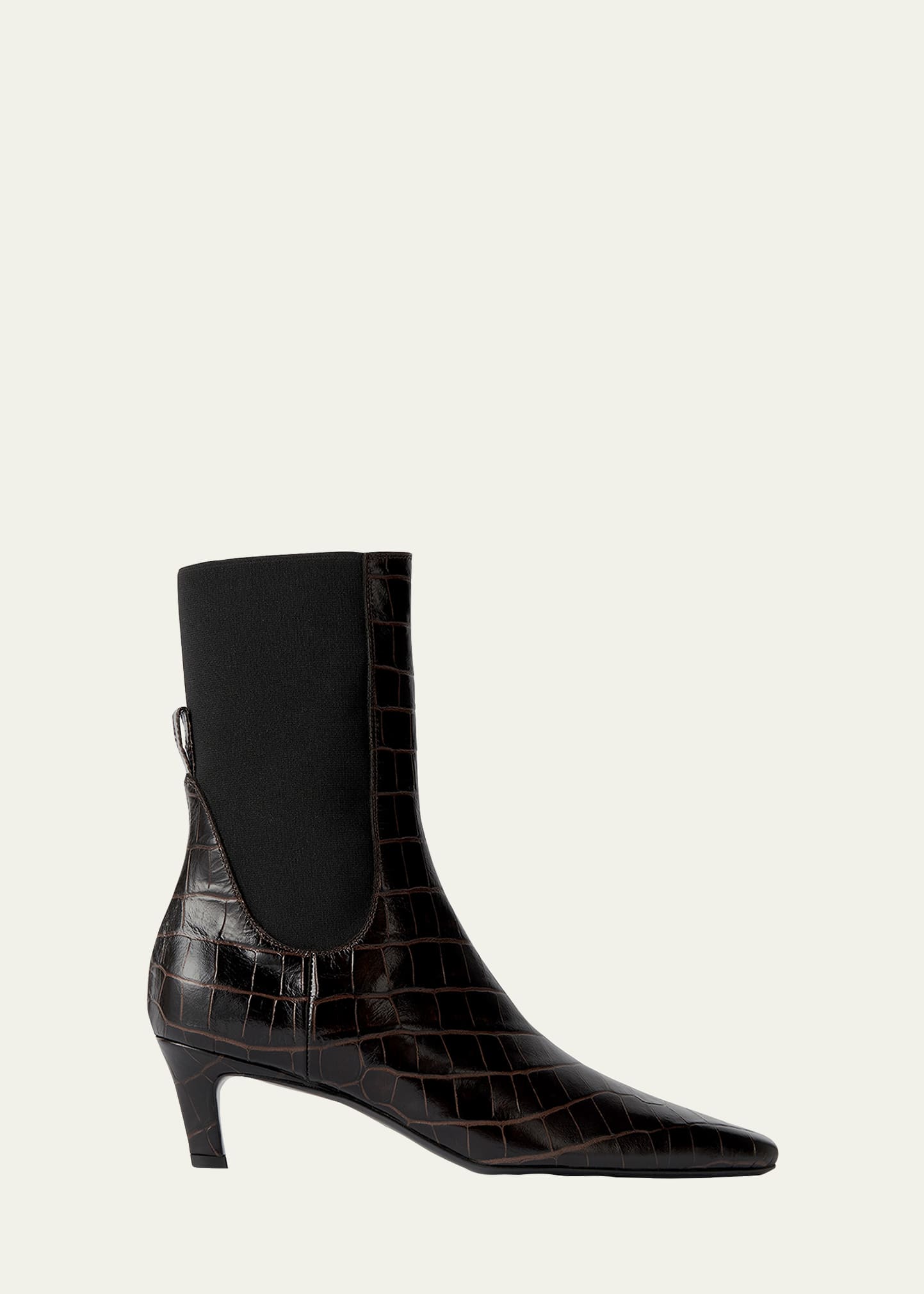 Toteme The Mid Heel Calfskin Ankle Boots | Bergdorf Goodman