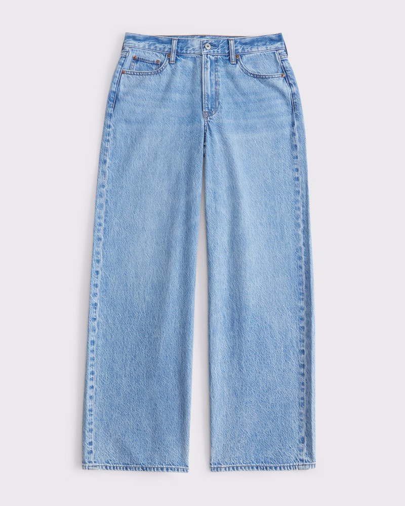 Women's Curve Love Low Rise Ultra Loose Jean | Women's Bottoms | Abercrombie.com | Abercrombie & Fitch (US)