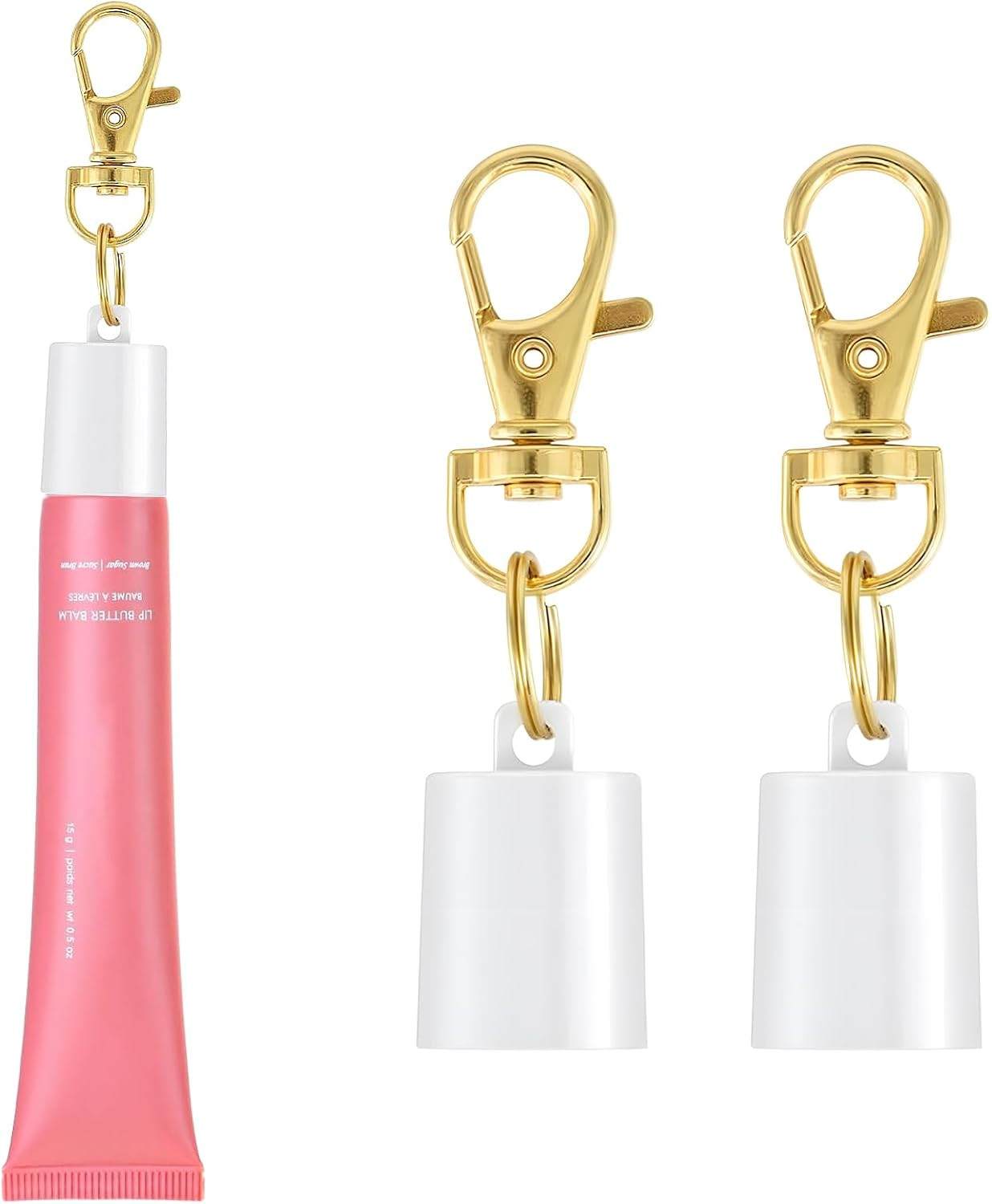 Keychain Cap for Summer Fridays 0.5 Oz Lip Balm keychain, Keychain Cap Compatible with LANGIGE 0.35 oz Lip Balm | Amazon (US)
