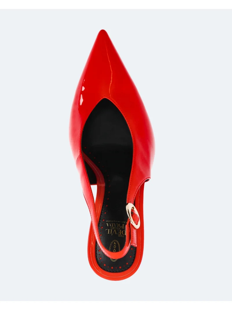 Devil Wears Prada Scoop Collection Women's Pointed Toe Slingback Heels | Walmart (US)