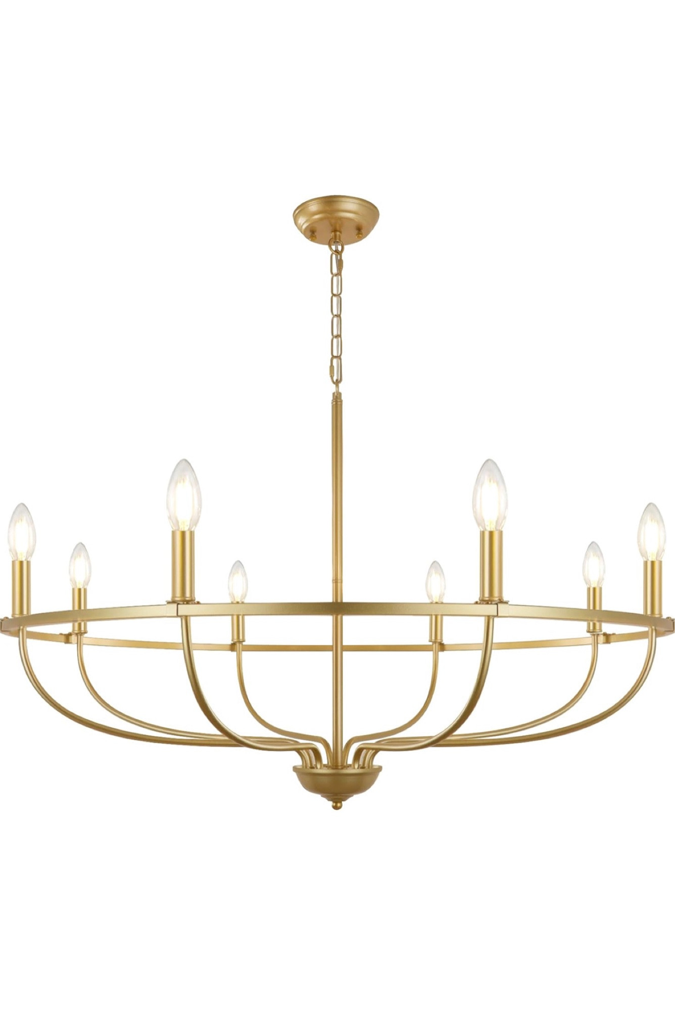 Gold light fixture 
#living room #bedroom #diningroom #lights #amazon #amazonhome #goldlights #chandelier 

#LTKhome #LTKsalealert #LTKSpringSale
