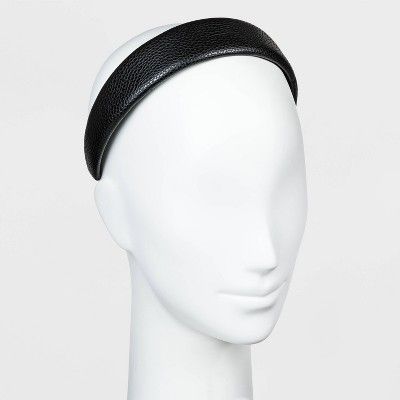 Faux Leather Hard Headband - Universal Thread™ | Target