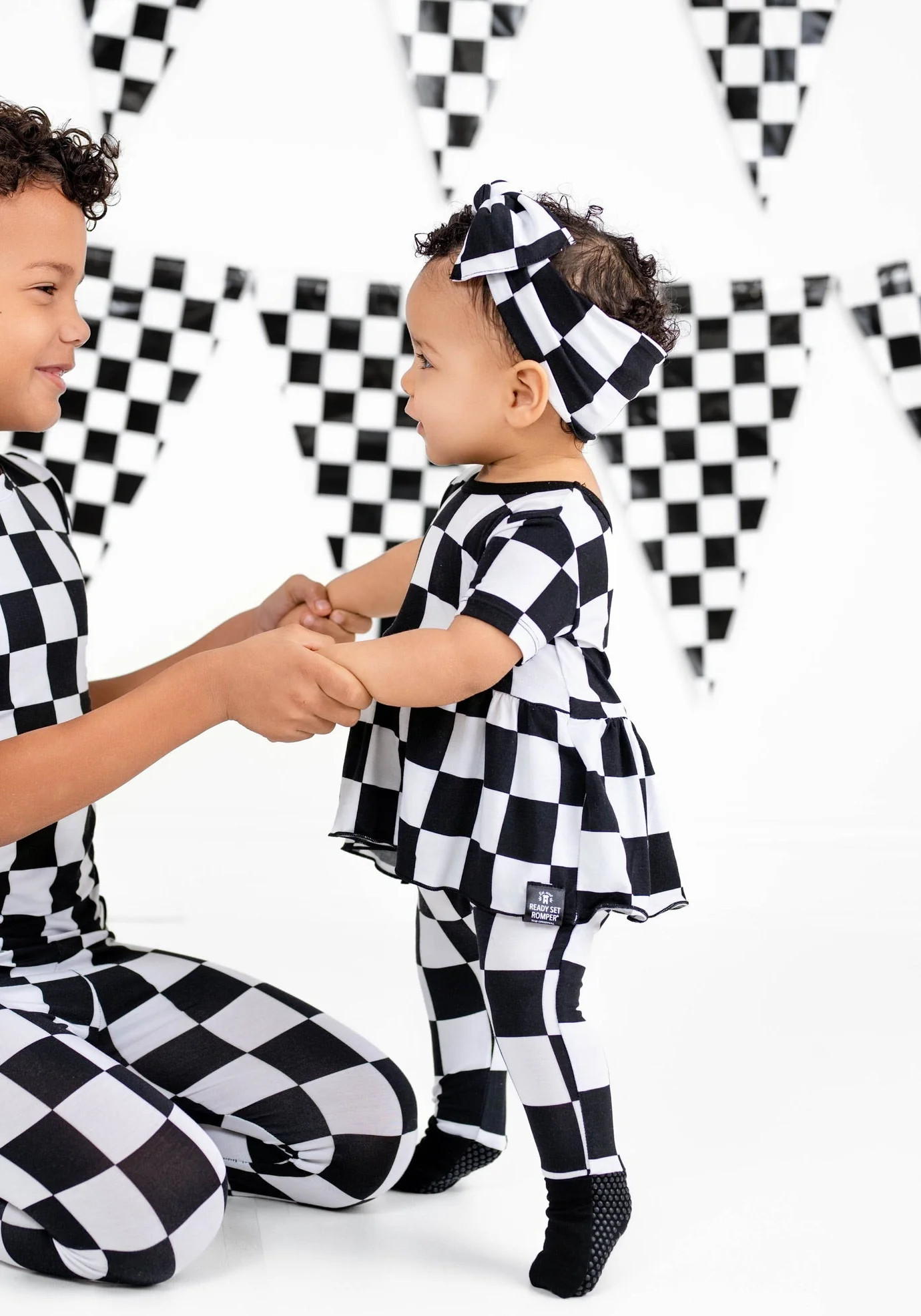 Reversible Opening Ready Set Romper® Twirl in Fast Lane | Ready Set Romper ®