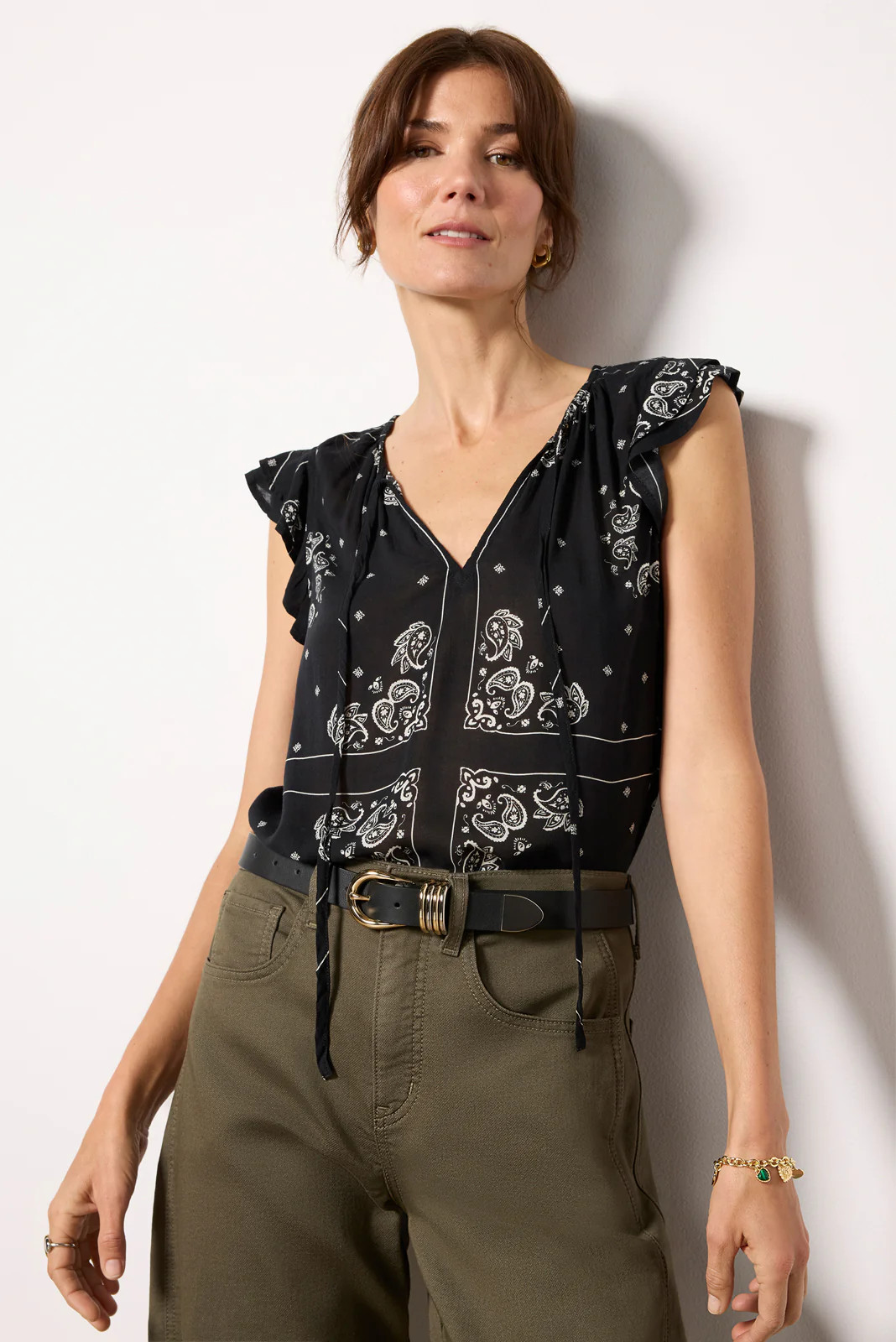 Bandana Print Tank | Evereve