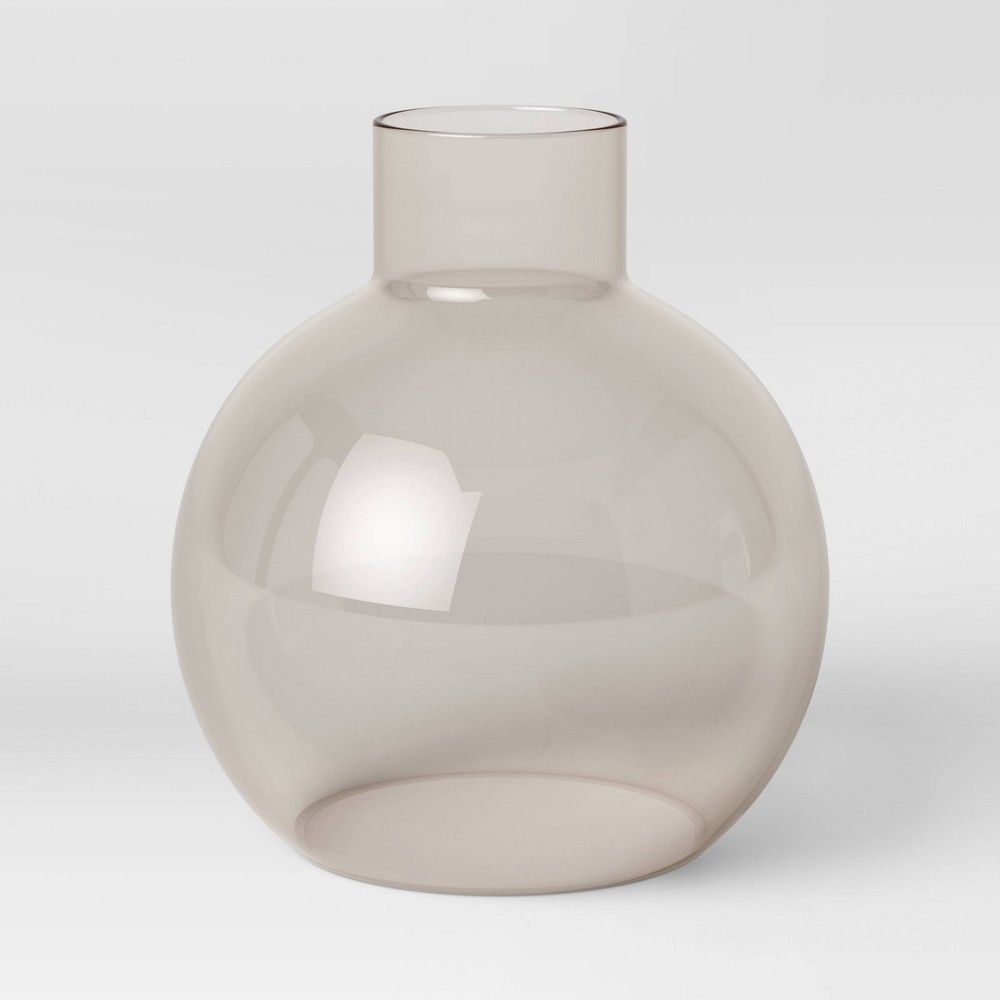8.5"" x 8"" Glass Vase Gray - Project 62 | Target
