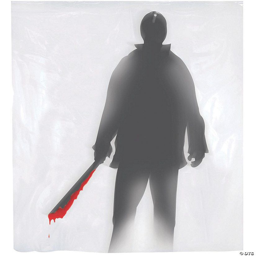 Machete Killer Shower Curtain Halloween Decoration | Oriental Trading Company