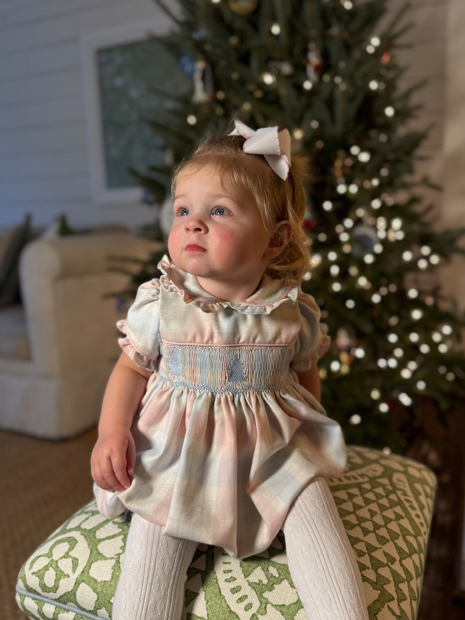 The most precious Christmas bubble! The hand smocking, the pink, silver, and cream plaid, and the sweetest little bow on the back of the neck makes this such an heirloom treasure! 

#LTKBaby #LTKKids #LTKmomlife