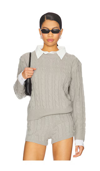 Coastal Cable Knit in Cloud | Revolve Clothing (Global)