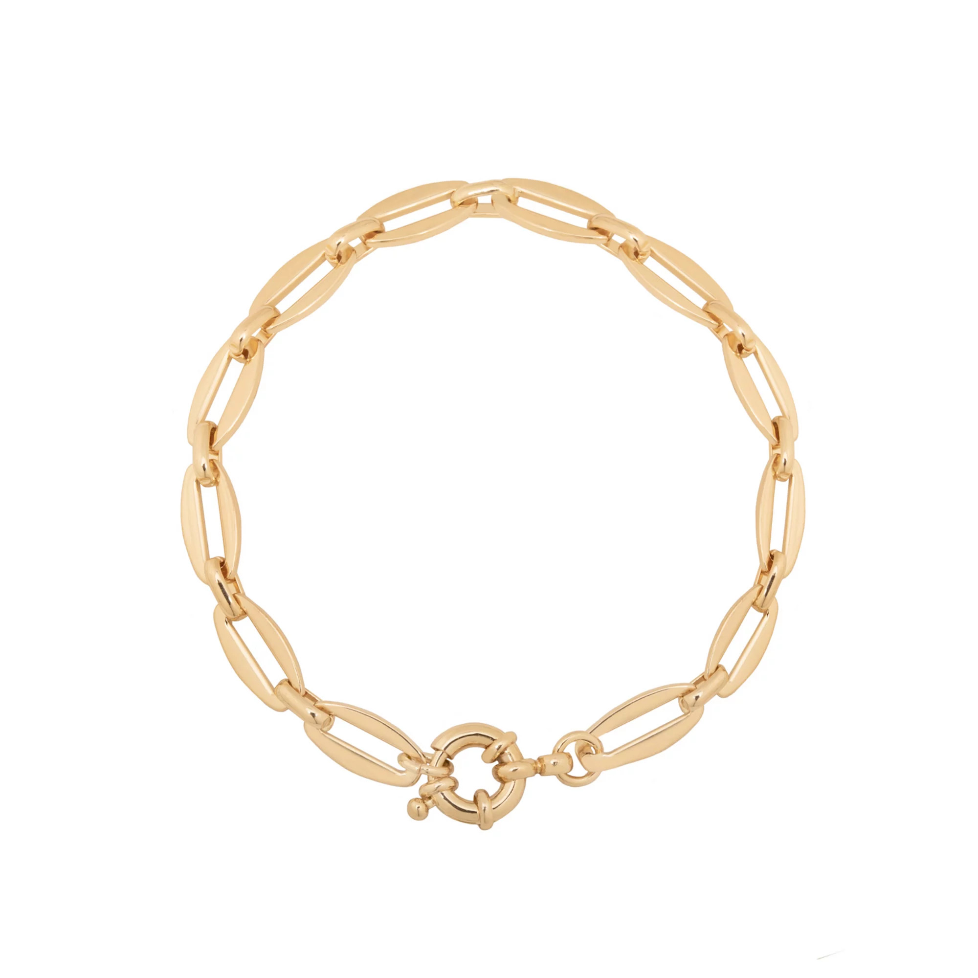 LC Lauren Conrad Gold Tone Paperclip Chain Toggle Bracelet | Kohl's