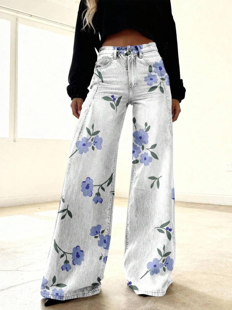 Floral jeans | SHEIN