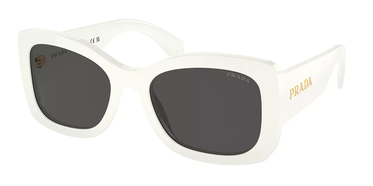 Prada PR A08S 1425S0 Women’s Sunglasses White Size 56 | SmartBuyGlasses Global
