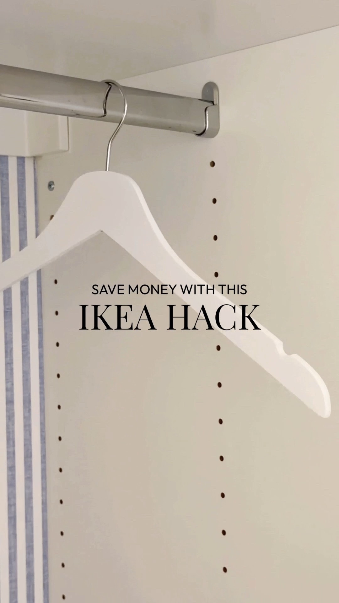 Replace those ugly white Ikea closet rods with this more affordable & way more luxe option! 

If you can handle assembling an Ikea pax closet, you can handle this easy DIY solution. 

I got these chrome closet rods, and used a hack saw to trim them to size, then inserted the included hardware into the closet holes & I had a much more elevated option for my walk in closet.

#LTKHome