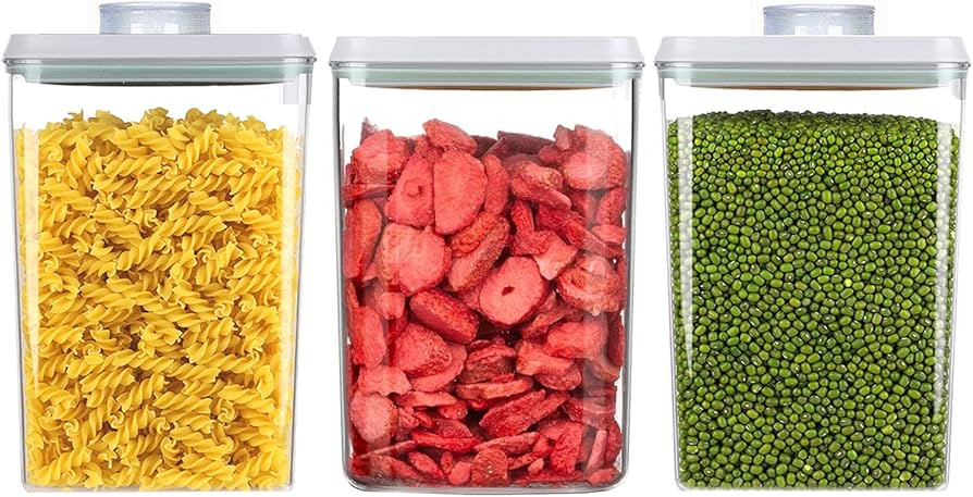 Pop Food Storage Containers Airtight Food Storage Containers Set with Lids Kitchen Pantry Organiz... | Amazon (US)