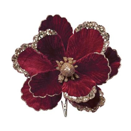 Glitter Edge Spangle Magnolia Clips, Set of Six | Frontgate