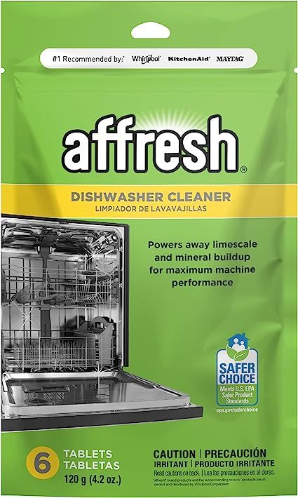 Affresh Dishwasher Cleaner, Helps Remove Limescale and Odor-Causing Residue, 6 Month Supply | Amazon (US)