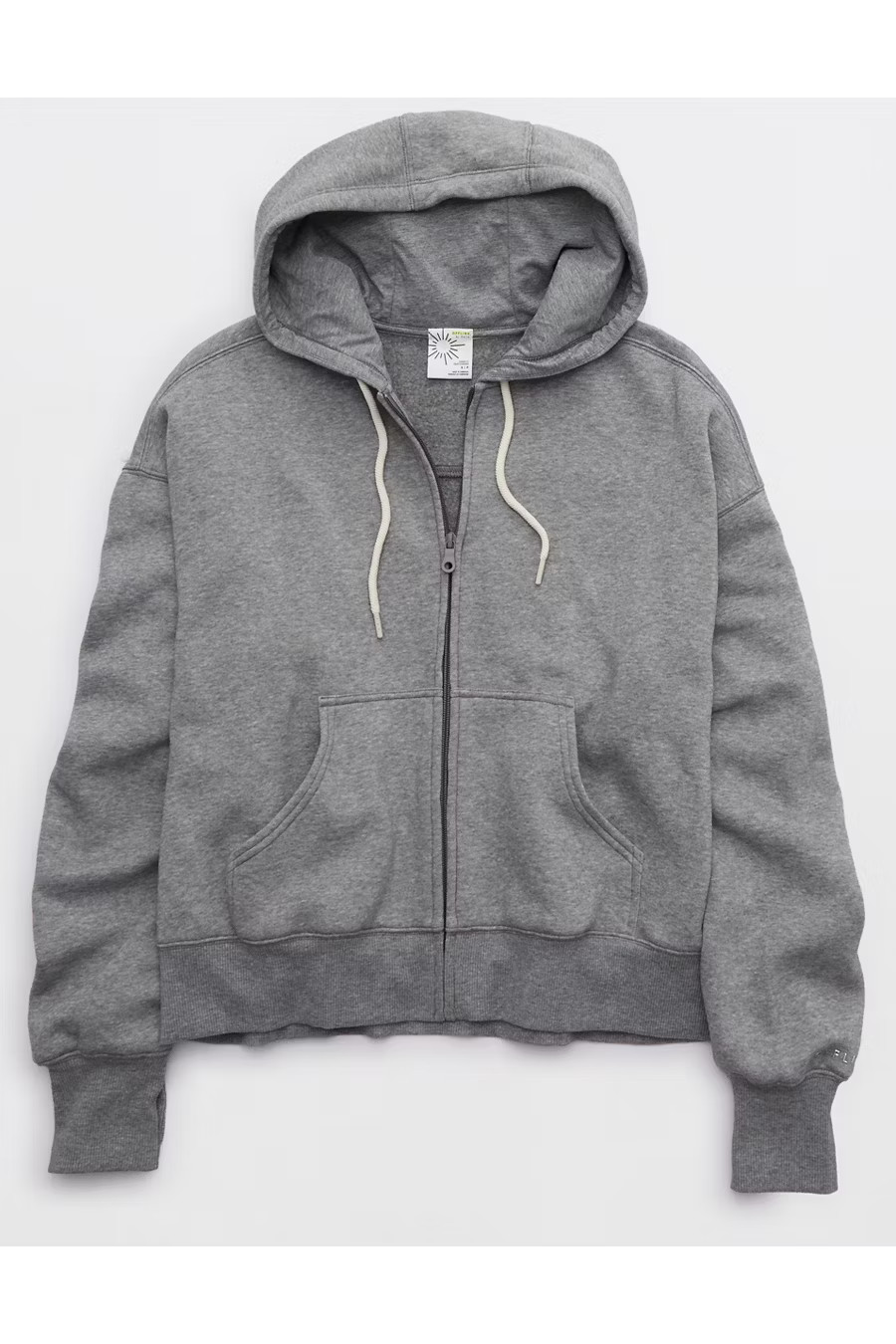 OFFLINE By Aerie Cloud Fleece Classic Full Zip Sweatshirt Women's Dark Heather Gray XXL | Aerie