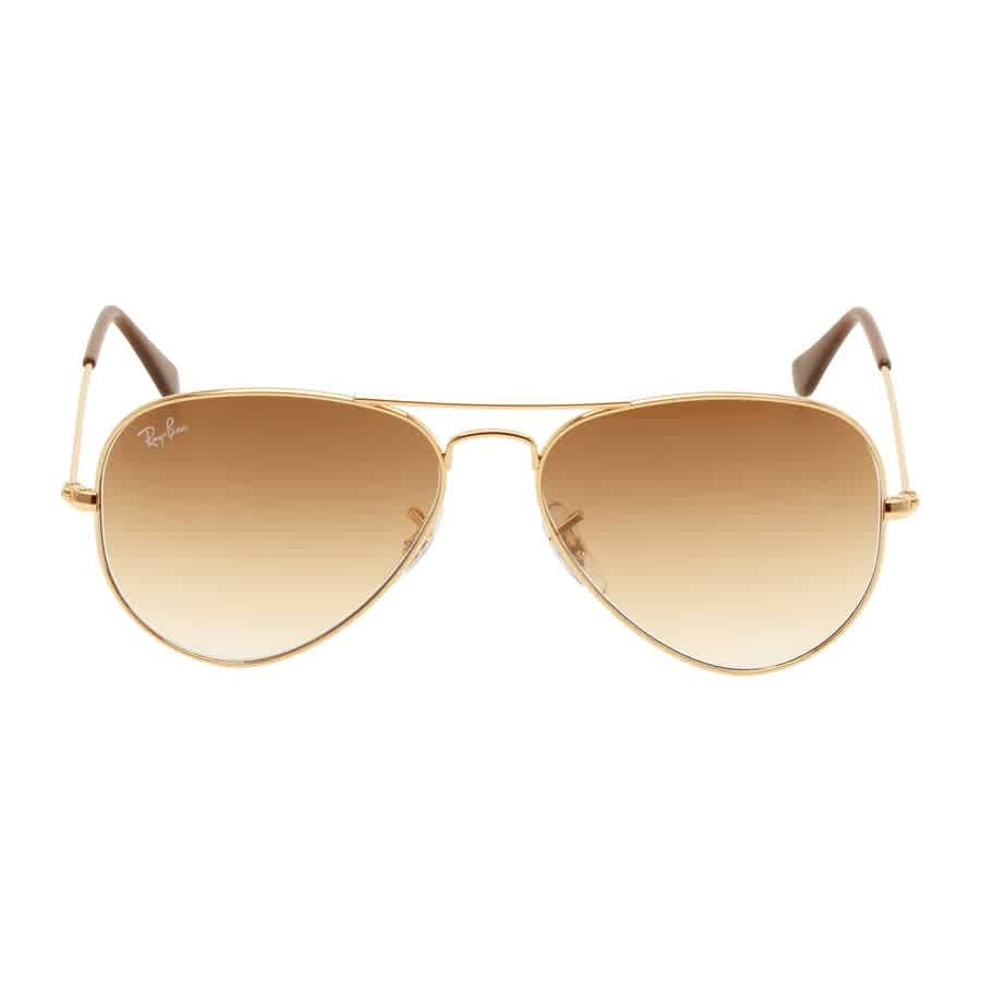 Ray Ban Aviator Light Brown Gradient Pilot Unisex Sunglasses RB3025 001/51 55 | Jomashop.com & JomaDeals.com