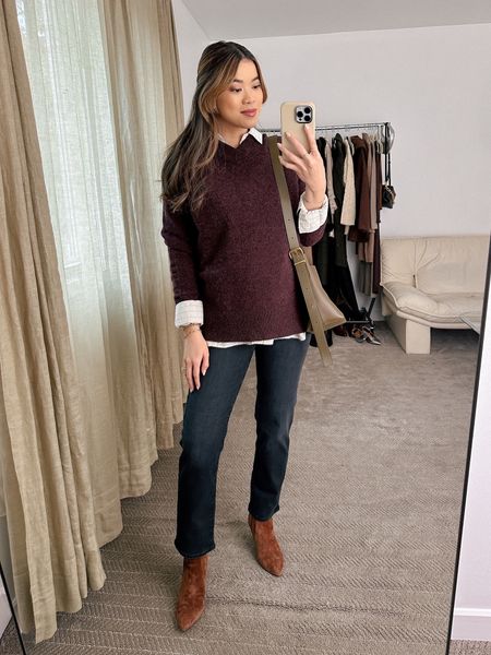 Layering a sweater over button up is perfect for the holidays! 

vacation outfits, winter outfit, Nashville outfit, winter outfit inspo, family photos, maternity, ltkbump, bumpfriendly, pregnancy outfits, maternity outfits, holiday outfit

#LTKworkwear #LTKshoecrush #LTKSeasonal