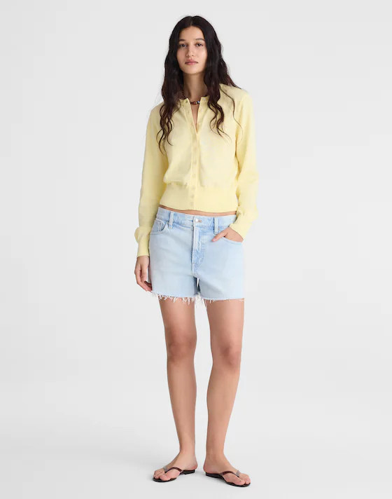 Button-Front Cardigan in 100% Cotton | Madewell