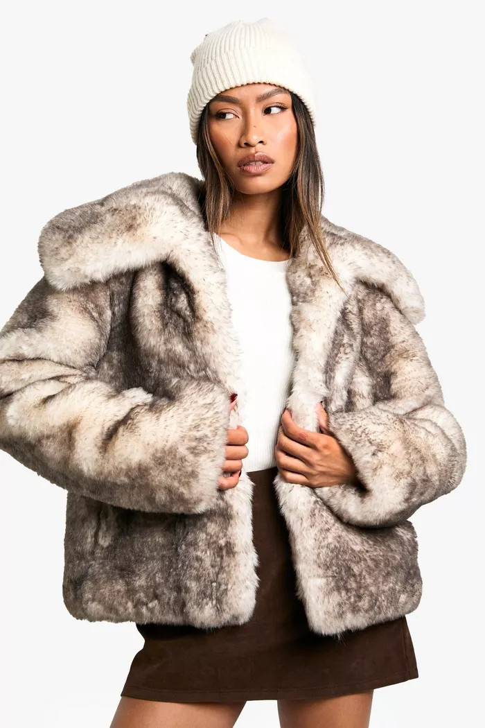 Premium Vintage Look Faux Fur Jacket | Boohoo.com (UK & IE)