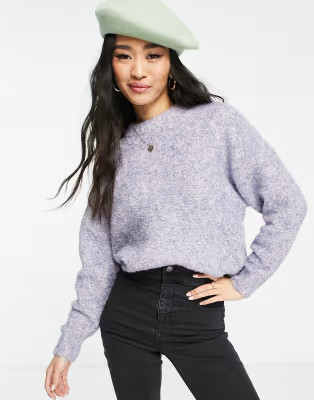 Pieces knitted jumper in lilac | ASOS (Global)