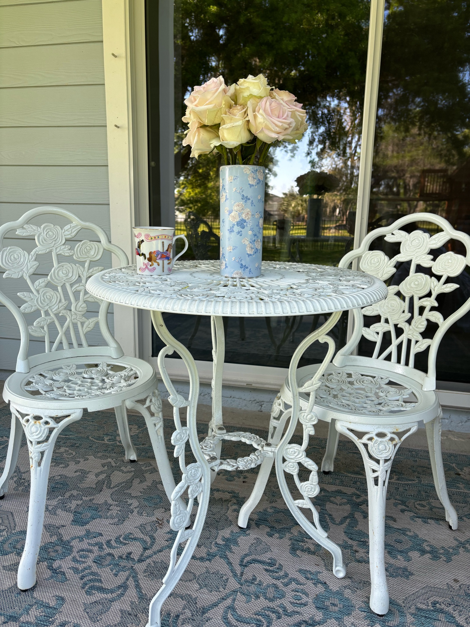 Shabby chic vintage inspired bistro patio set 

#LTKSeasonal #LTKhome #LTKsalealert