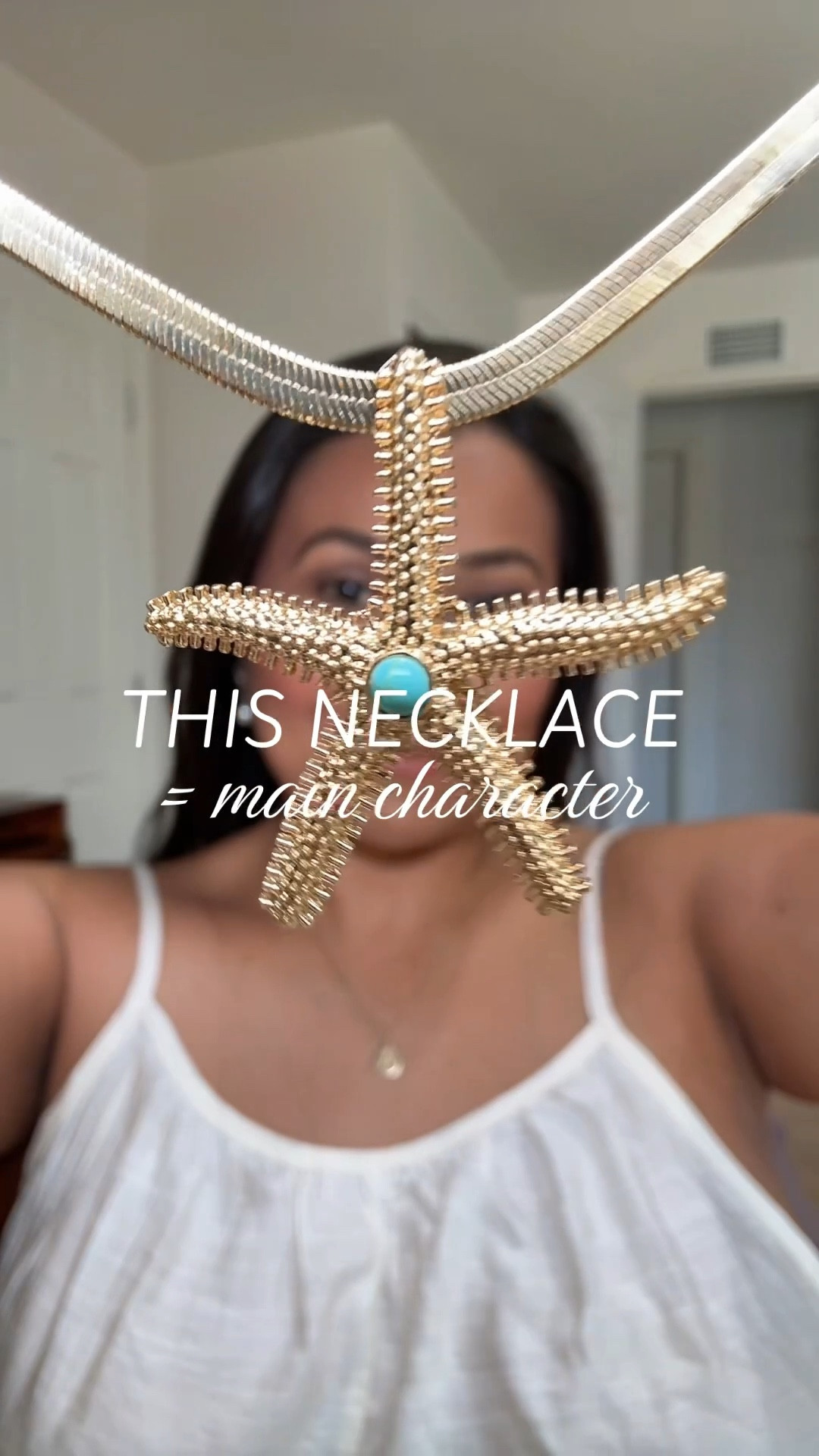 This necklace = main character energy all summer 🌊✨ beach dinners, vacations, tan lines… she’s coming with me everywhere. Summer jewelry upgrades any outfit. Coast beach outfits. 18k gold plated necklace is a statement piece 

#LTKgrwm #LTKmomlife #LTKMothersDay
