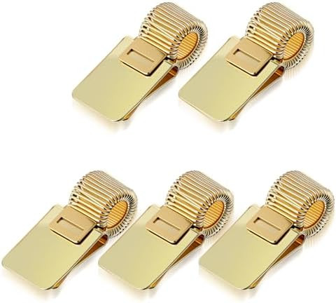 Grevosea 5Pcs Metal Pen Clip Holder, Portable Pen Holder Clips Adjustable Spring Loop Organizer f... | Amazon (US)