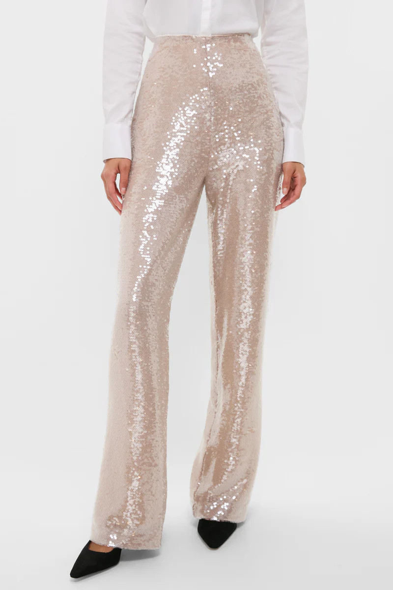 Champagne Sequin Tatum Pants | Tuckernuck (US)