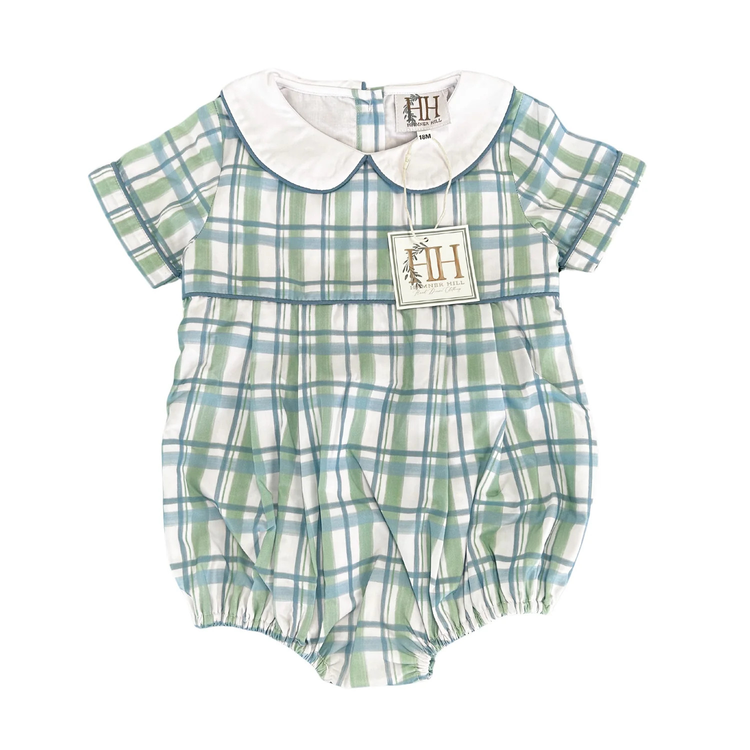 Lakeside Boys Plaid Collar Bubble | Hamner Hill