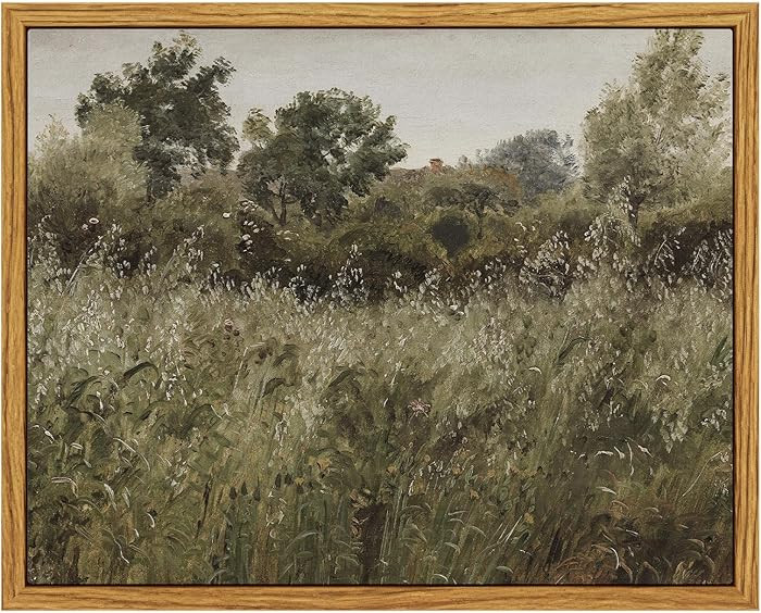 InSimSea Framed Canvas Wall Art Vintage Decor, Small Canvas Wall Art, Living Room Desk Decor, Vin... | Amazon (US)