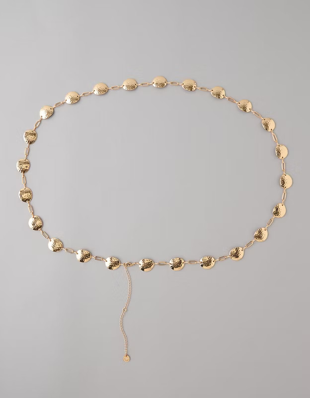 AE Metal Disc Chain Belt | American Eagle Outfitters (US & CA)