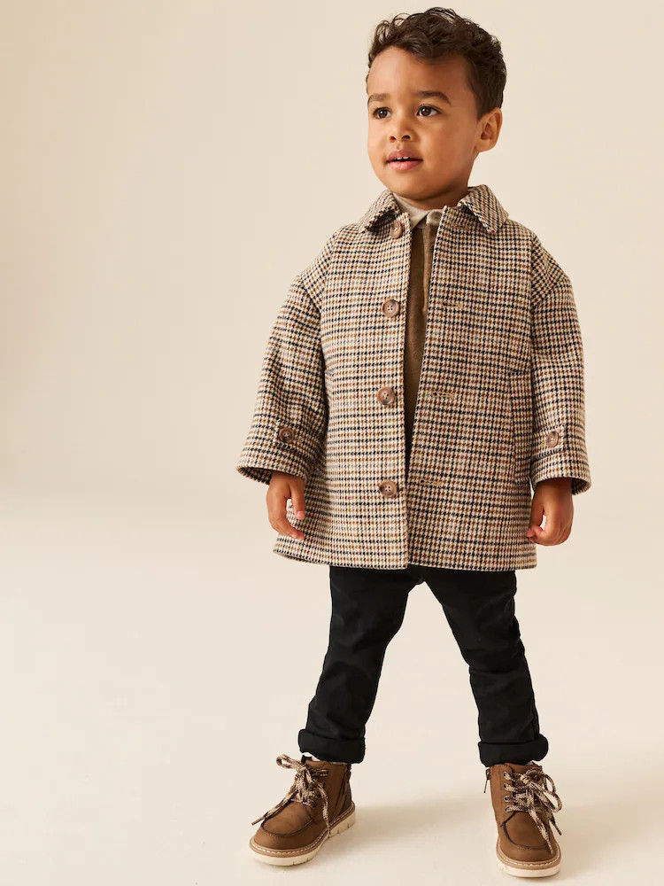 Brown Check Coat (3mths-7yrs) | Next US