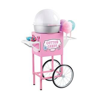 Nostalgia Vintage Pink Cotton Candy Machine with 6 Cotton Candy Cones | The Home Depot