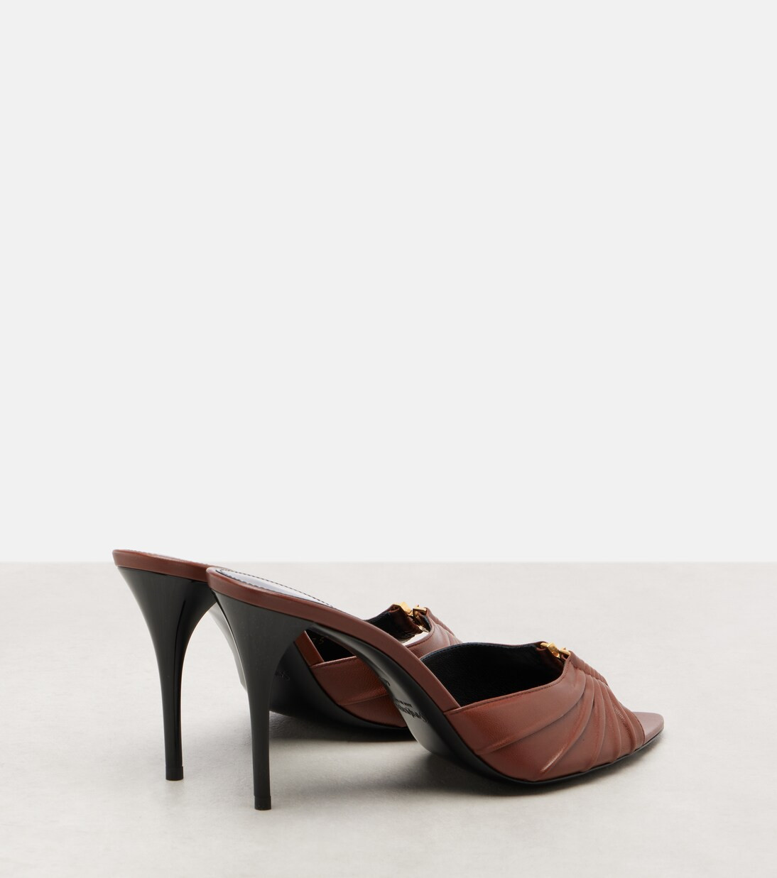 Babylone Cassandre 90 leather mules | Mytheresa (INTL)