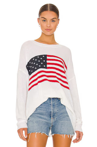Show Me Your Mumu Woodsy Sweater in American Flag Print from Revolve.com | Revolve Clothing (Global)