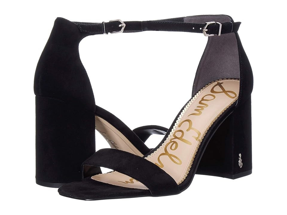 Sam Edelman Daniella Women's Shoes Black Suede Leather : 9.5 M | Zappos